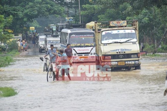 Transport turned pathetic, National Highway around Agartala submerged, Battala, Chandrapur dilapidated roads mark CPI-M's 24 yrs ‘golden era’ Transport turned pathetic, National Highway around Agartala submerged, Battala, Chandrapur dilapidated roads mark CPI-M's 24 yrs ‘golden era’